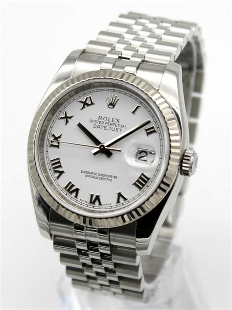 rolex 36mm stainless steel date just|Rolex Datejust 36 white gold.